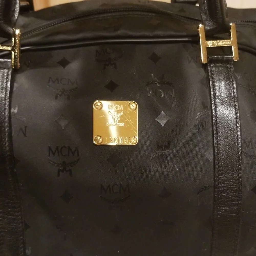 Vintage MCM Black Duffle Bag - Picture 2 of 8